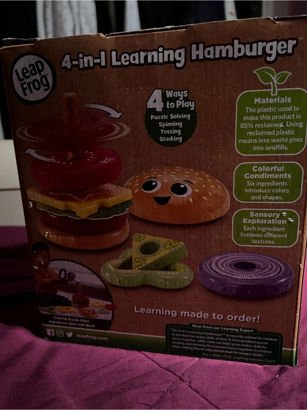 LeapFrog 4-in-1 Learning Hamburger Toy - Multicolor